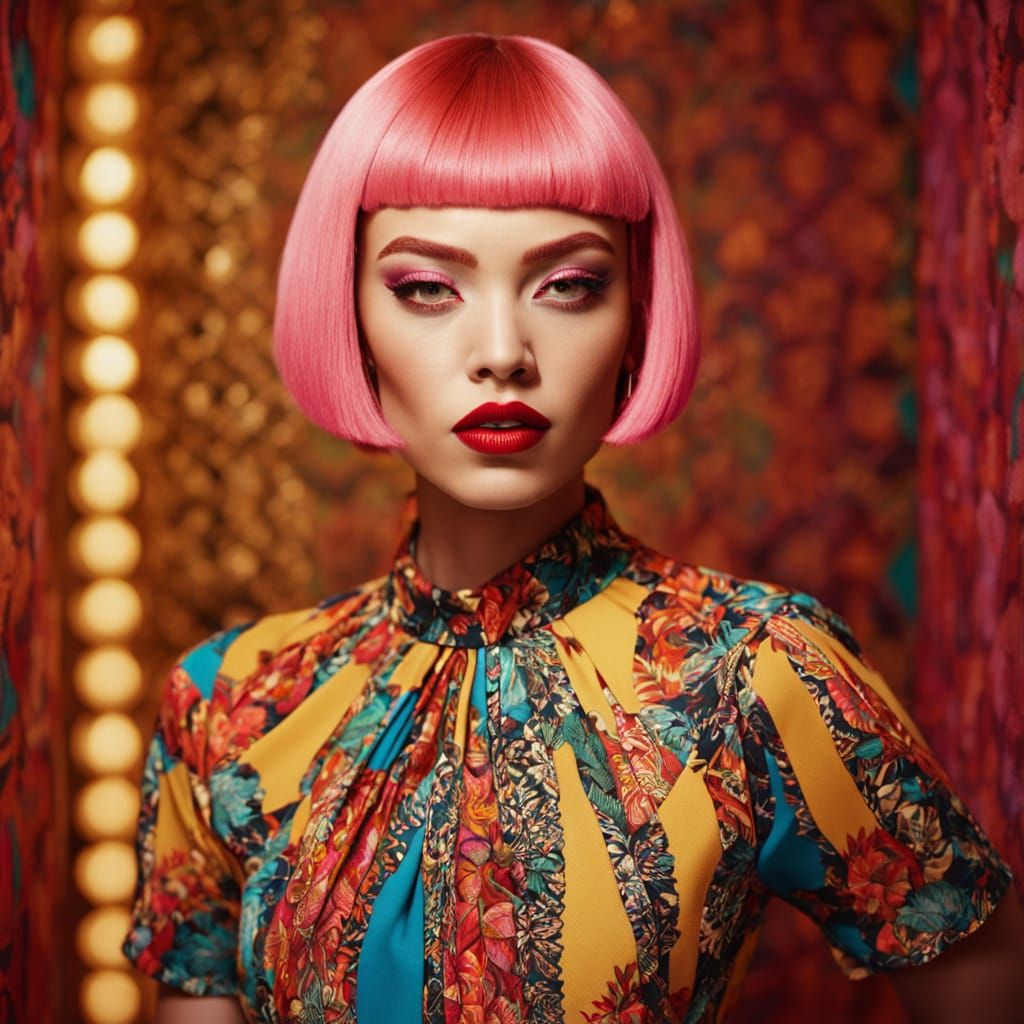 Editorial Fashion Portrait of Confident Woman