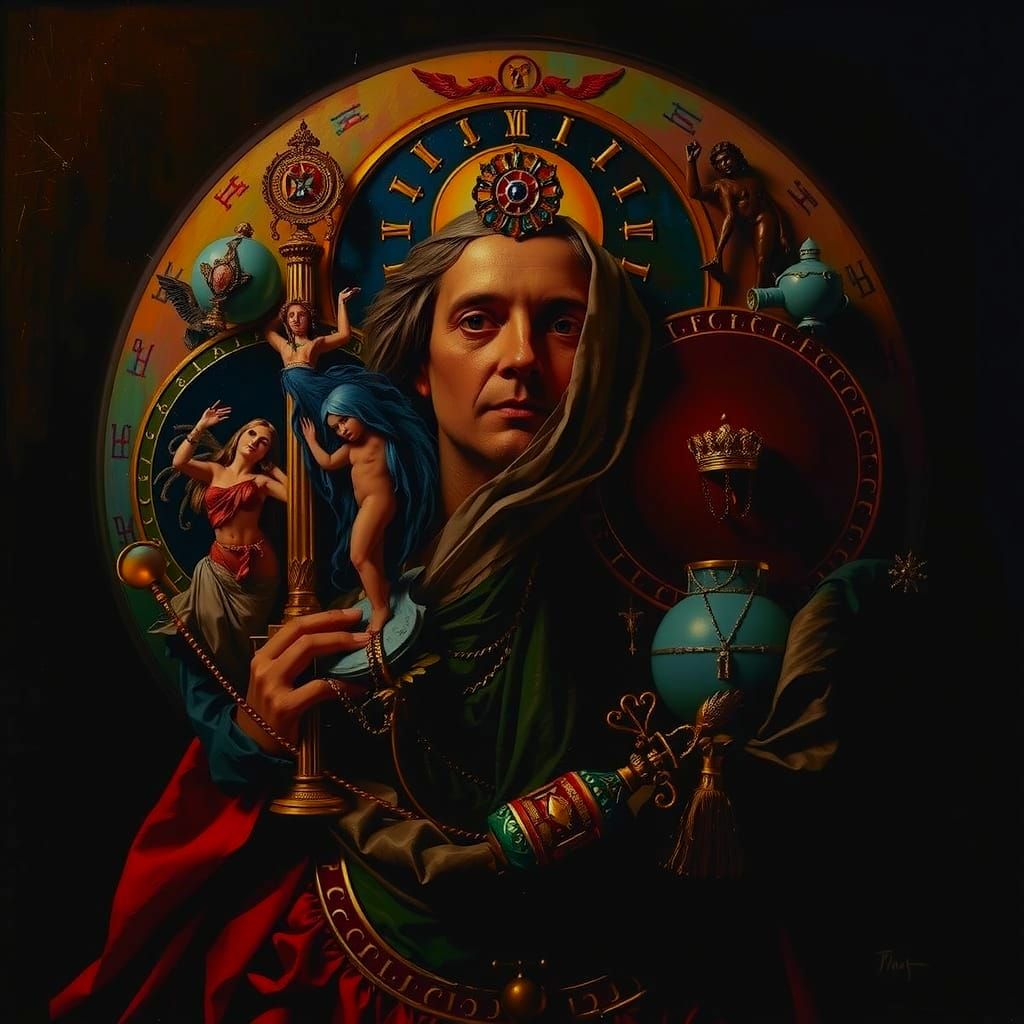 Masterpiece Painting of Beauty and Truth