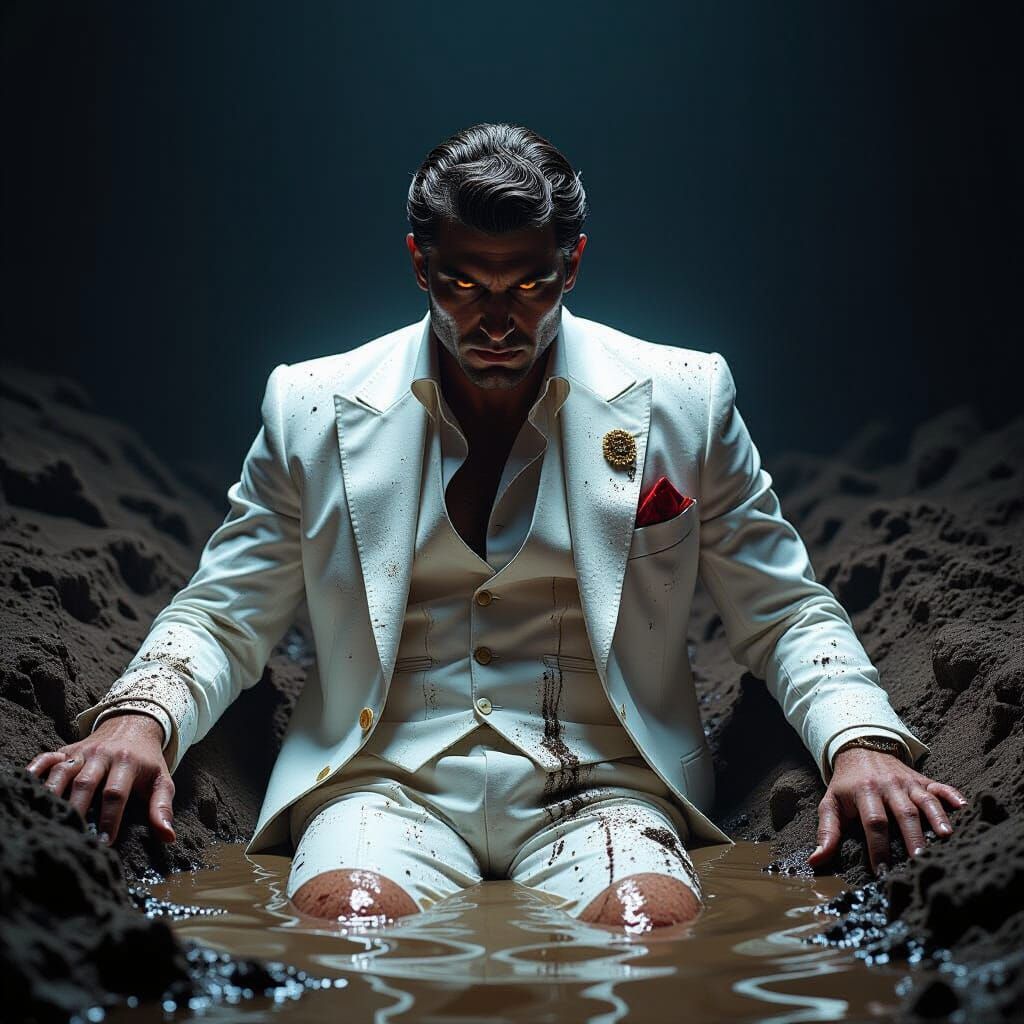 Emperor Nero Rises From Grave in Dark Fantasy Portrait