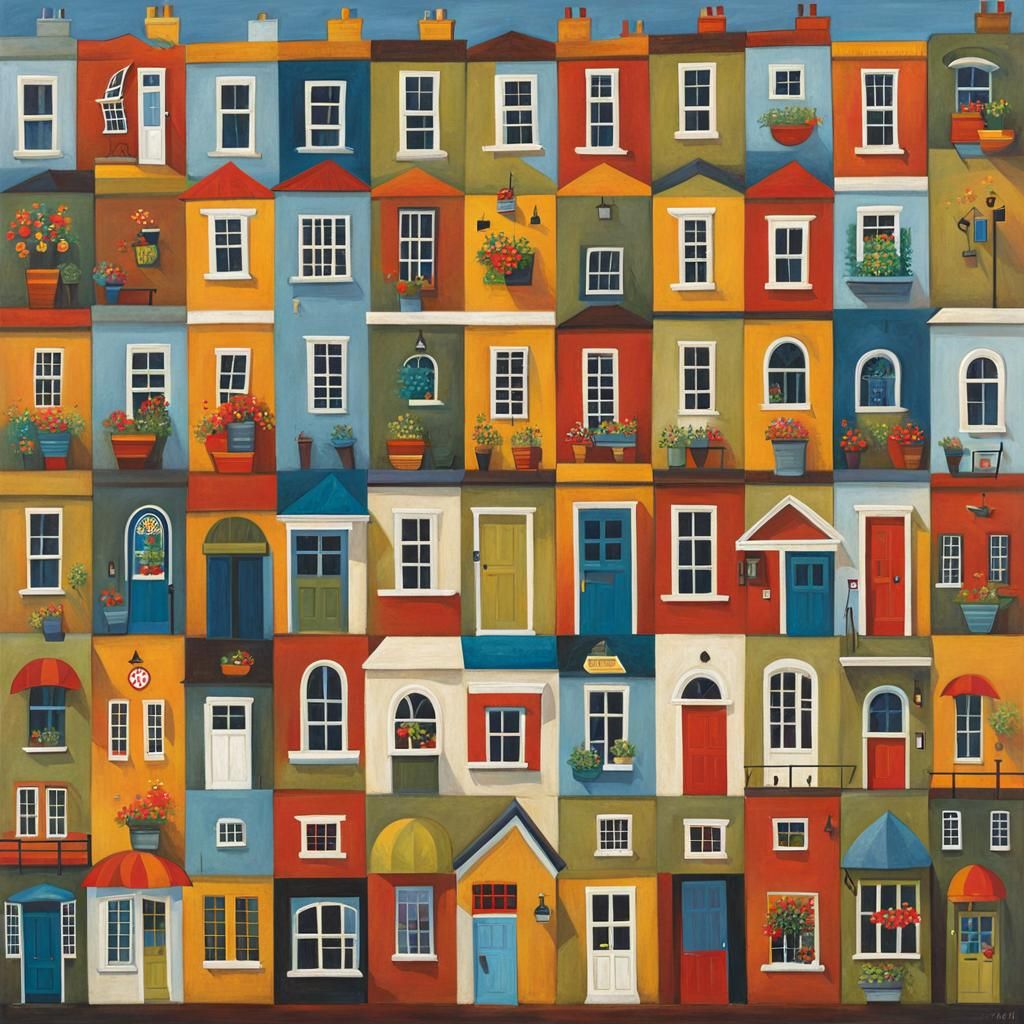 Charming Animal in Whimsical Landscape Illustration