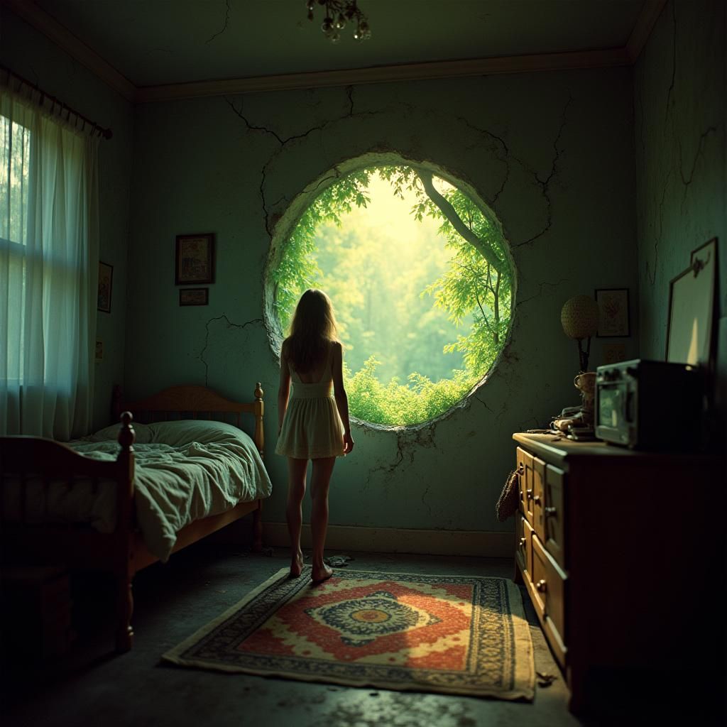 Mystical Forest Portal Appears in Bedroom