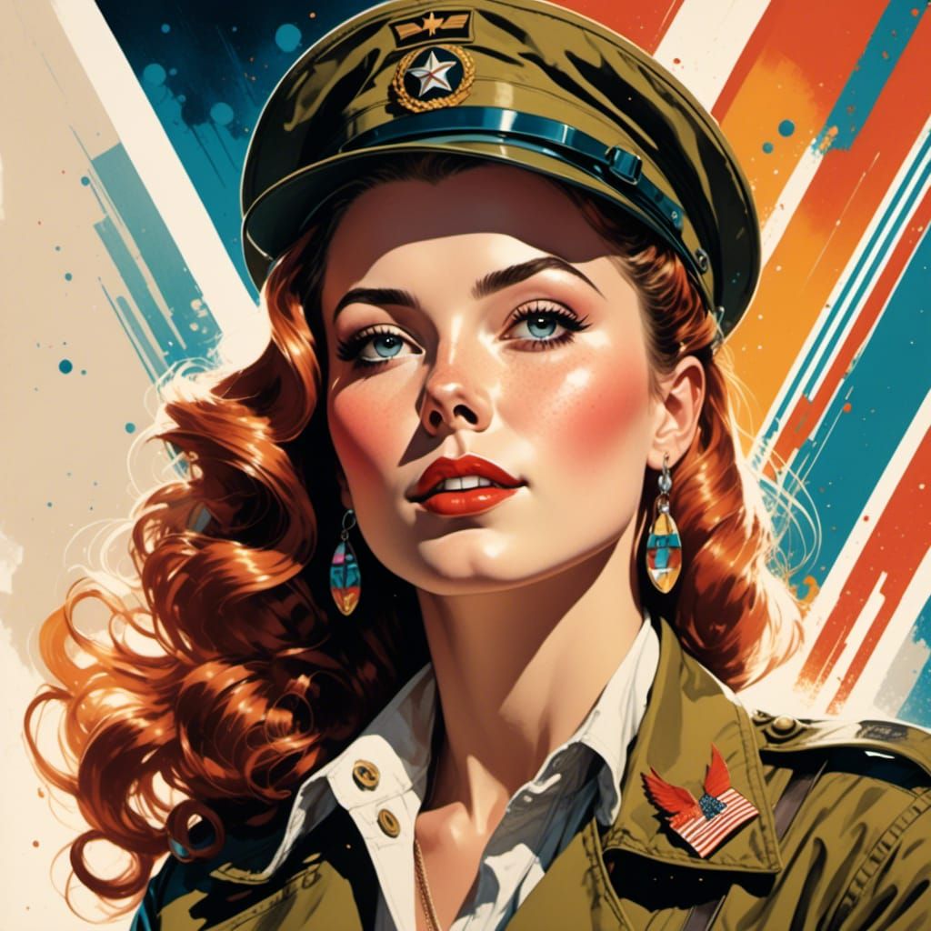 1940s Singer Portrait on US Army Concert Tour