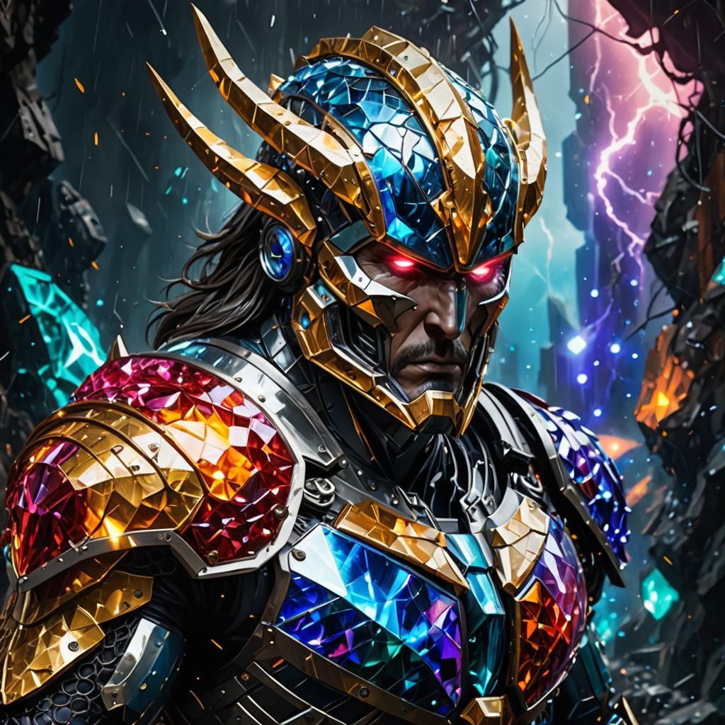 Bejeweled Titan Formed from Organic Material