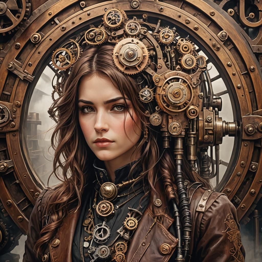 Steampunk Lock of Hair: A Token of Affection