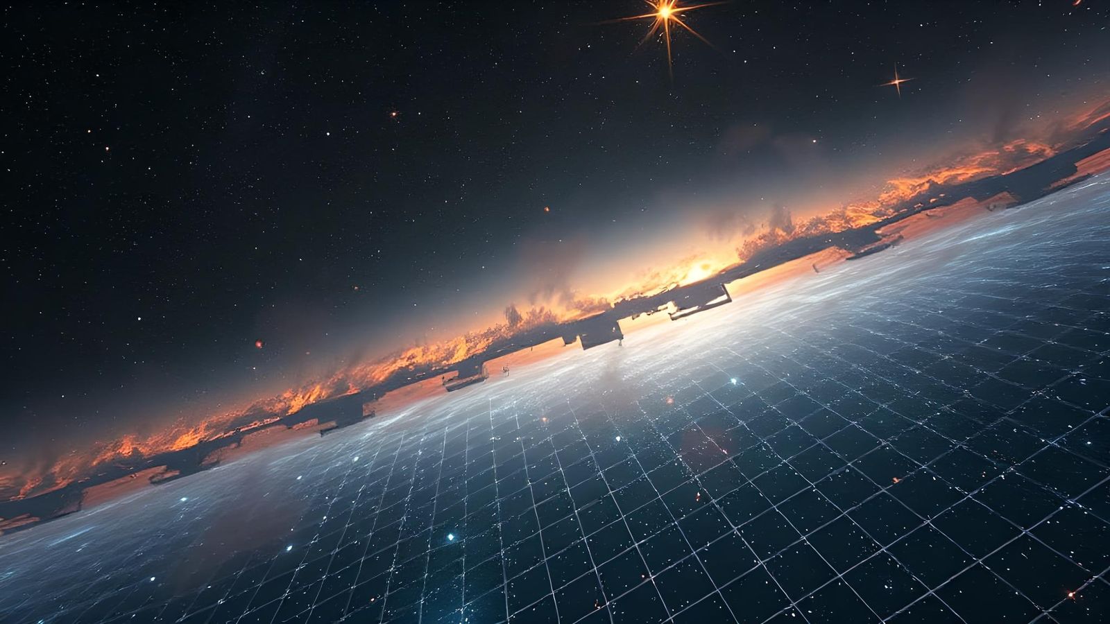 Hyperdetailed Sci-Fi Deep Space Panorama