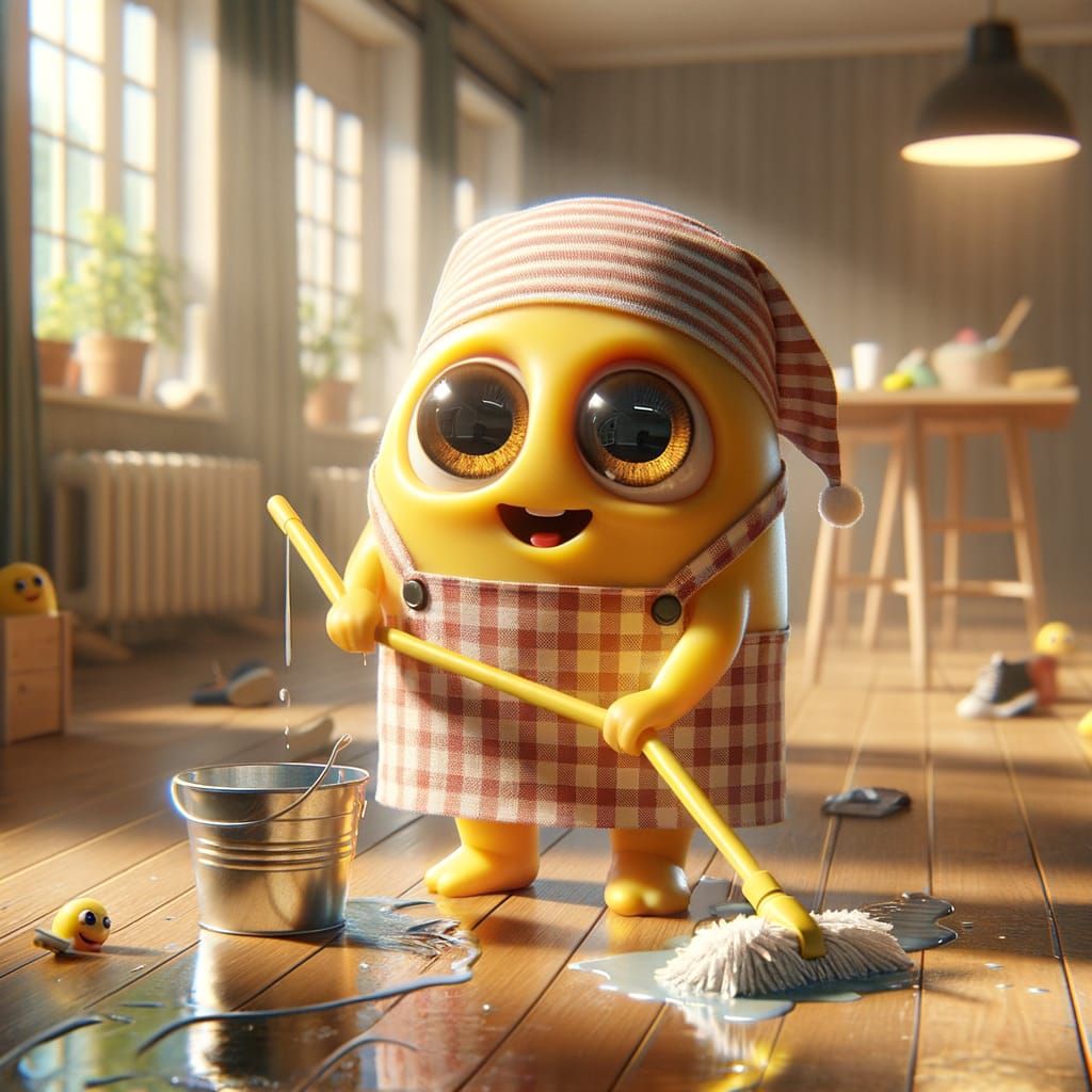 Clumsy Minion's Charming Cleaning Chaos