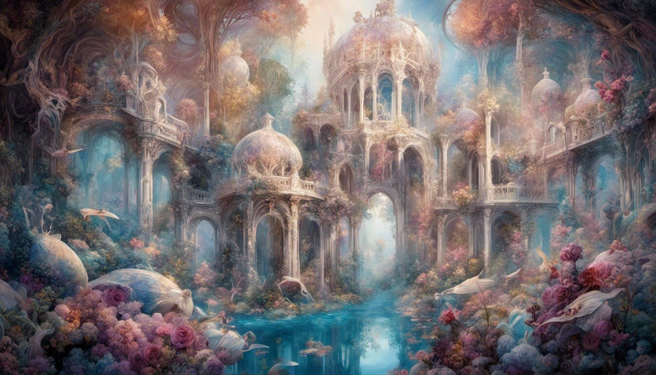 Ethereal Dreamscape: A Fantasy Kingdom Concept Design