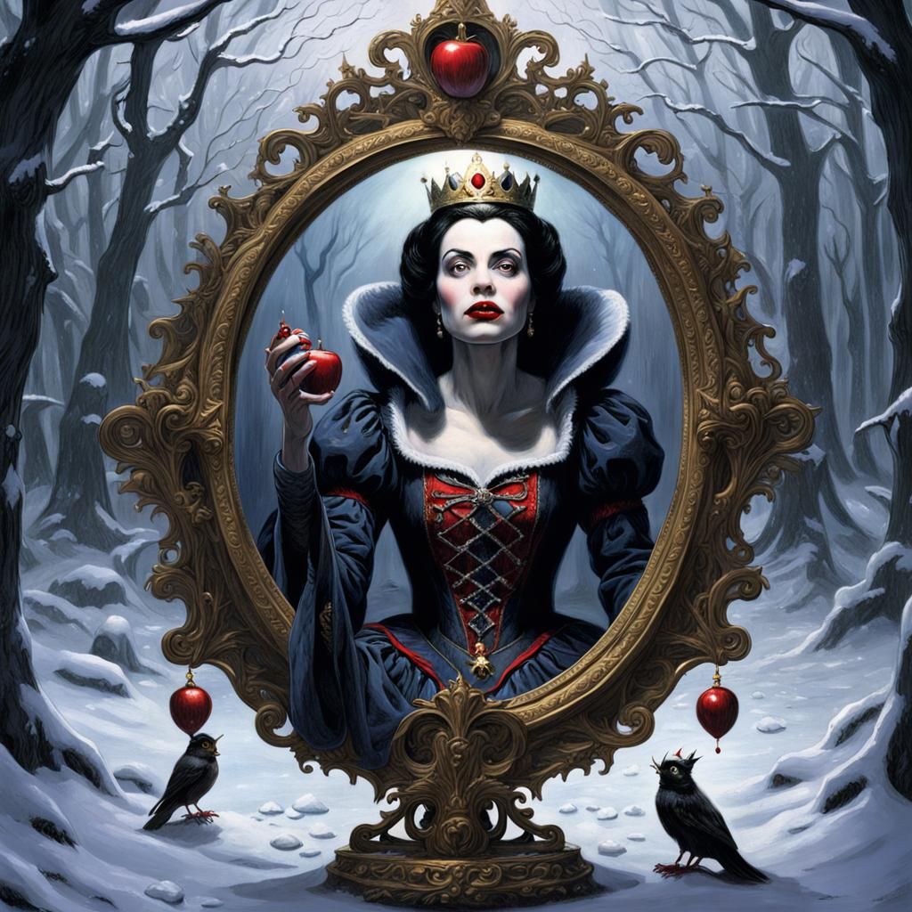 Evil Queen in Magic Mirror, Realistic Horror