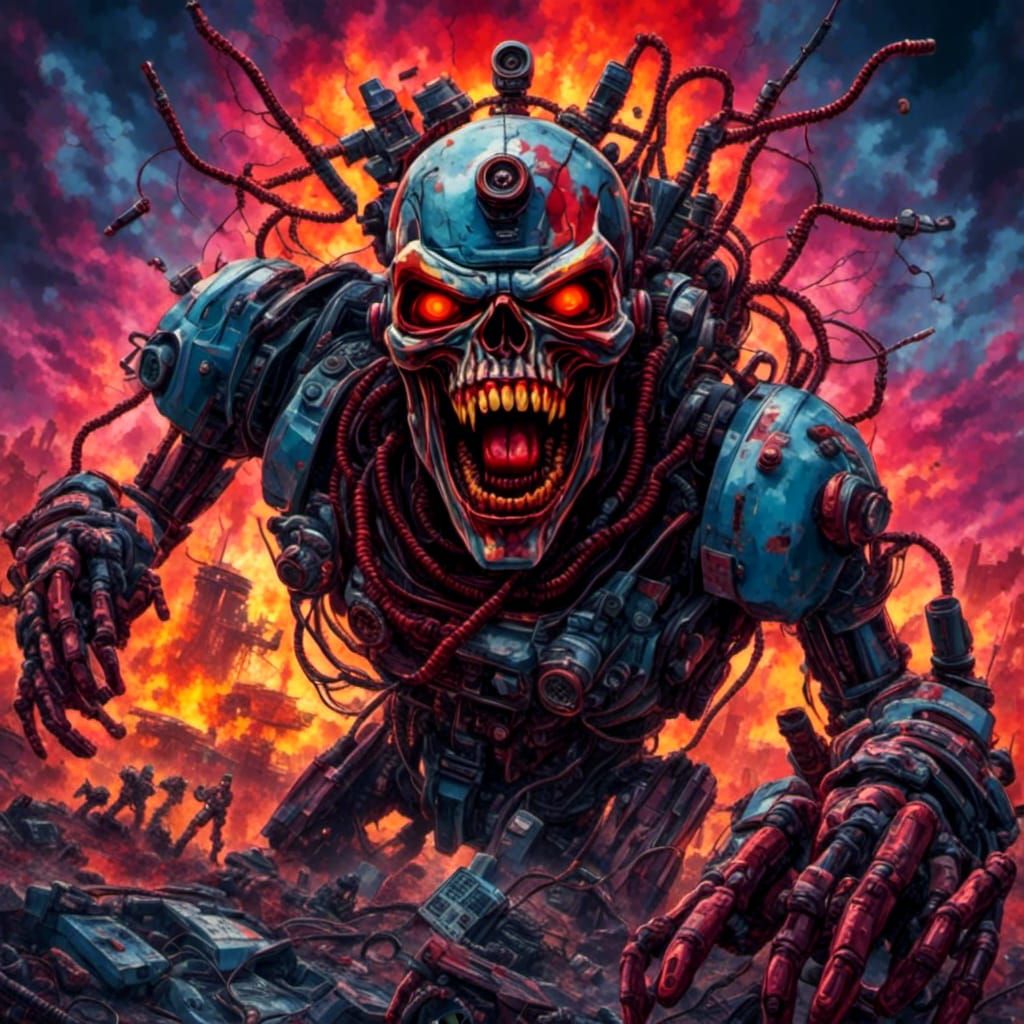 Techno Zombies Digital Illustration