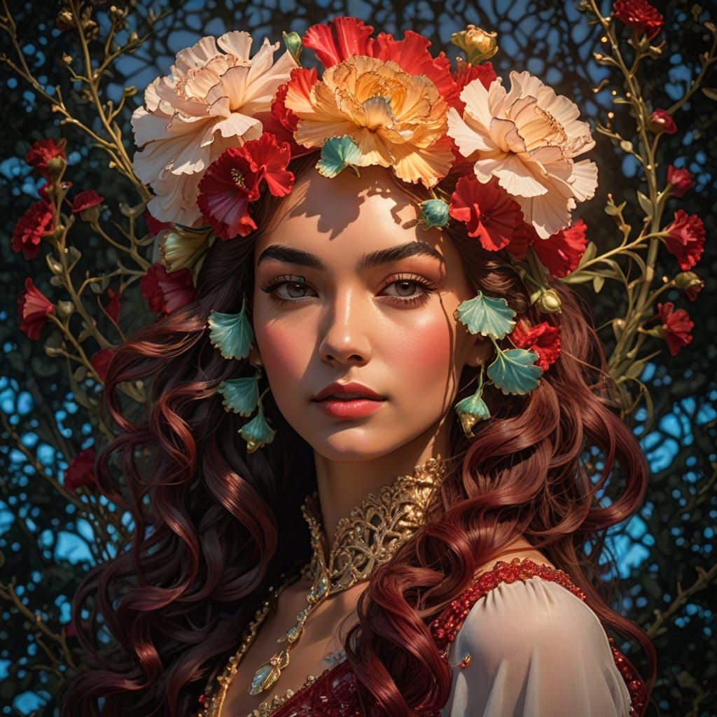 Golden Hour Glass Carnation in Crystal Ombre