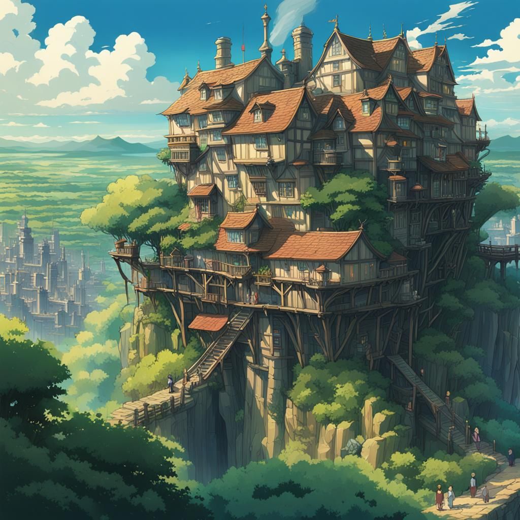 Anime Key Visual of Howl's Moving Castle