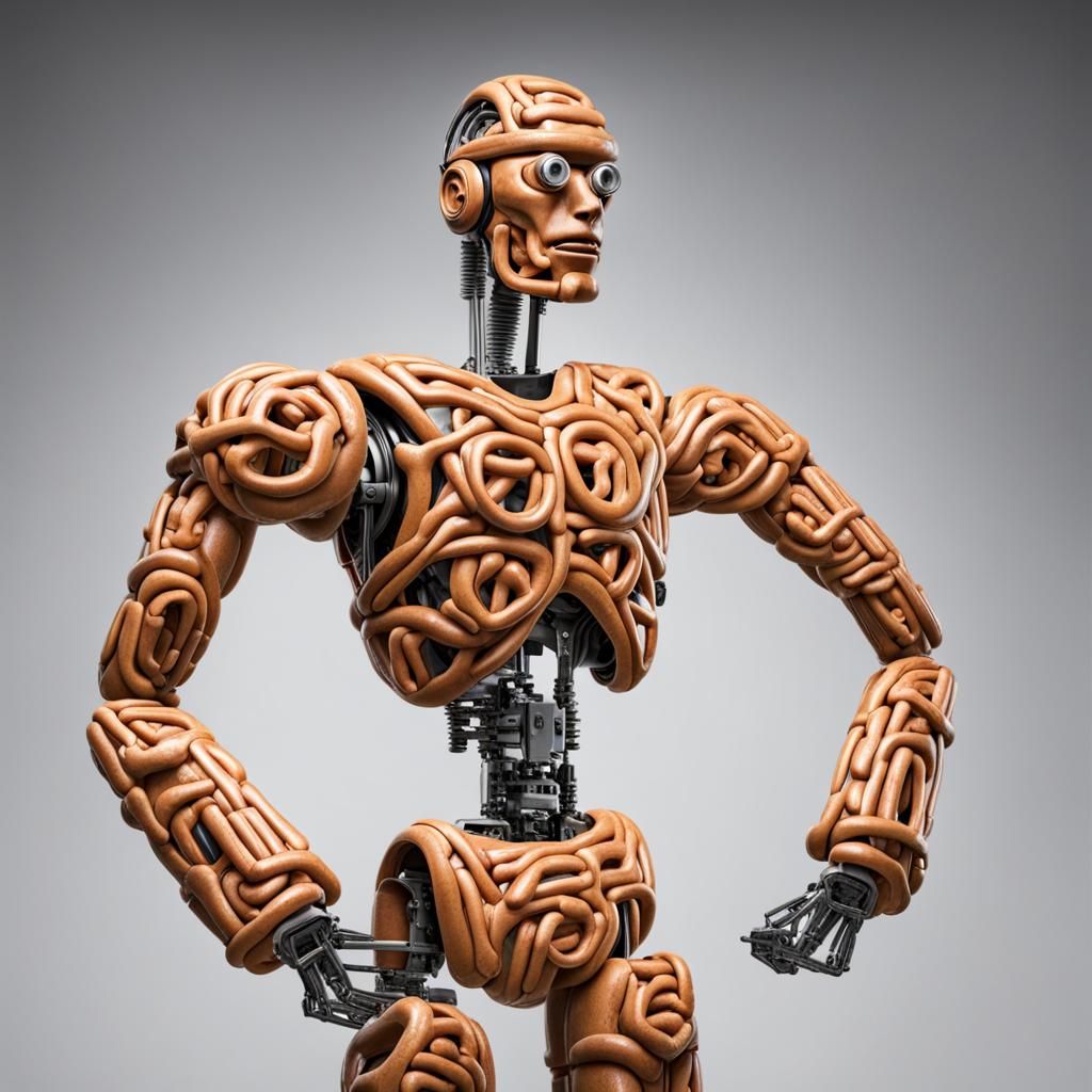 Pretzel Cyborg Robot: A Deliciously Dystopian Creation