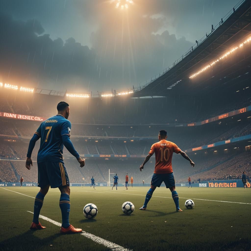 Magical Stadium Penalty Kick: Matte Painting in Unreal Engin...