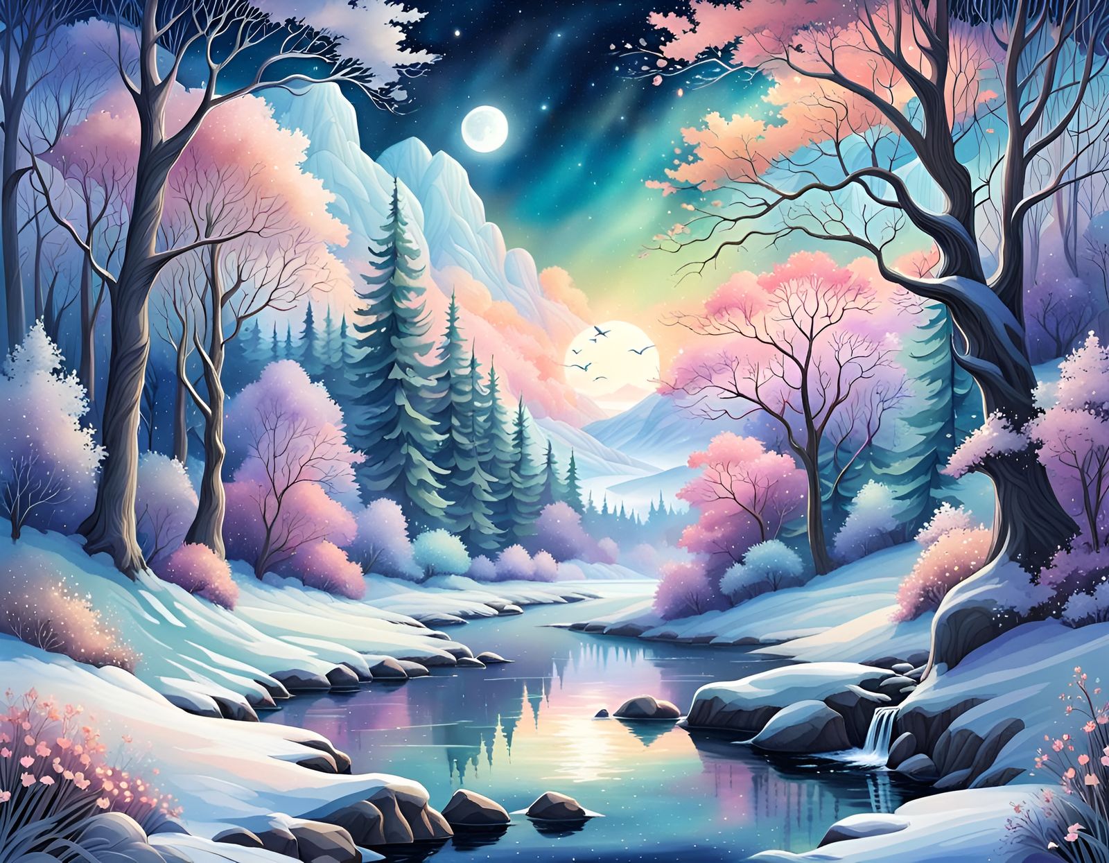 pastel color palette | Landscape