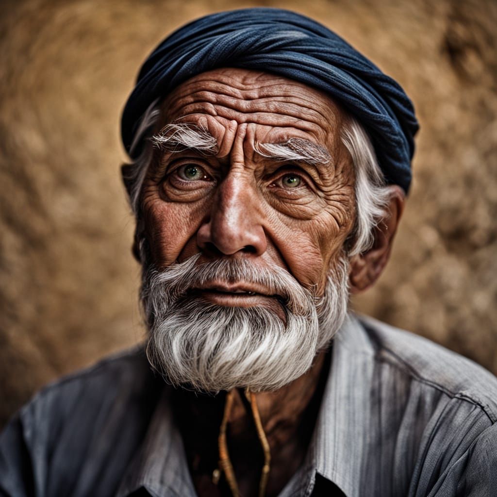 Wise Gentleman in Intimate Portrait