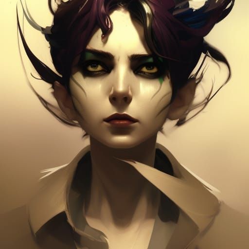 Jevil Portrait in Hyperdetailed Style