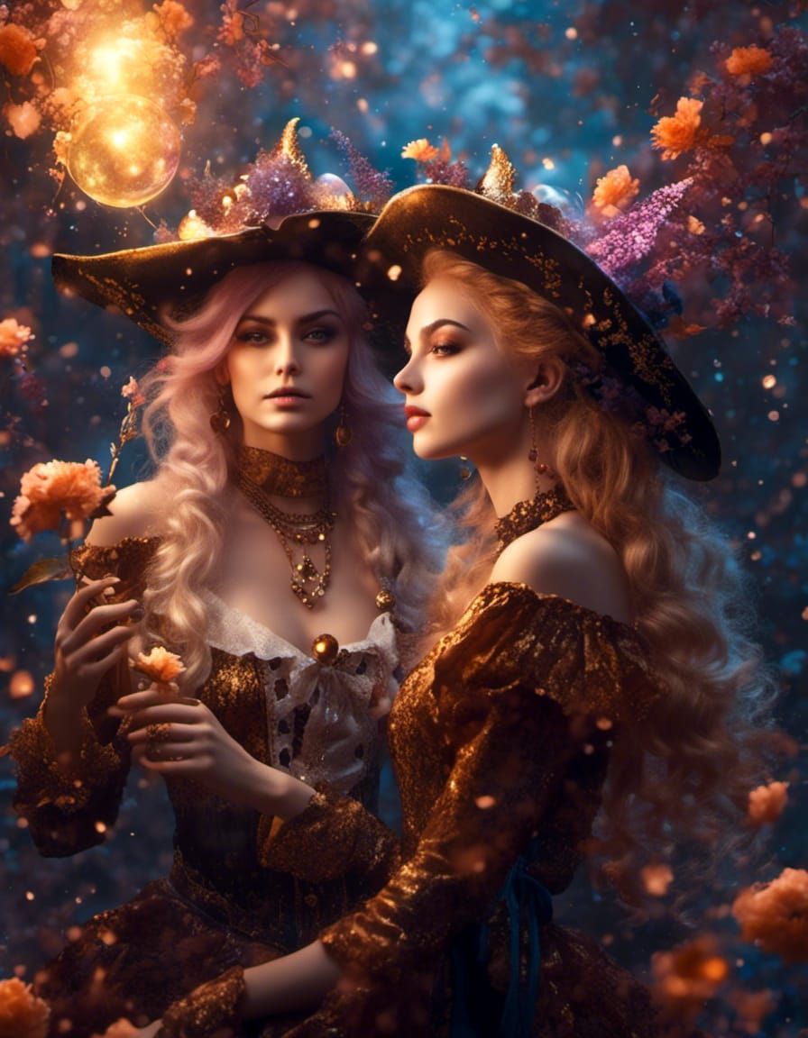 FizzyElf and Helix: Faerie Pirate Witch Sisters