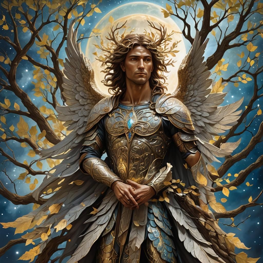 Guardian Angel Protecting the Tree of Life