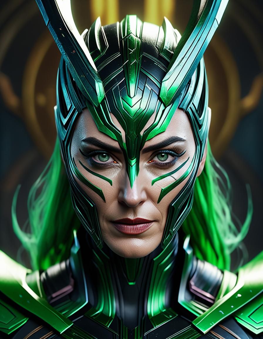 Realistic Hela Portrait in 8k, VFX Style