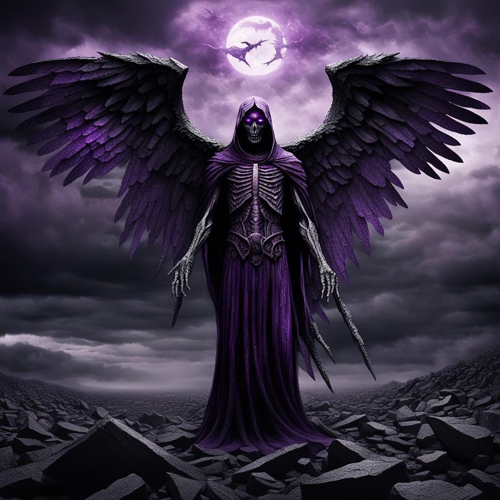 Angel of Death in Dark Fantasy Style