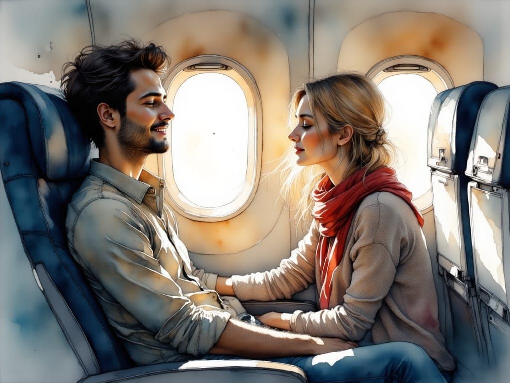 American Man Surprised on Morning Flight to Barcelona