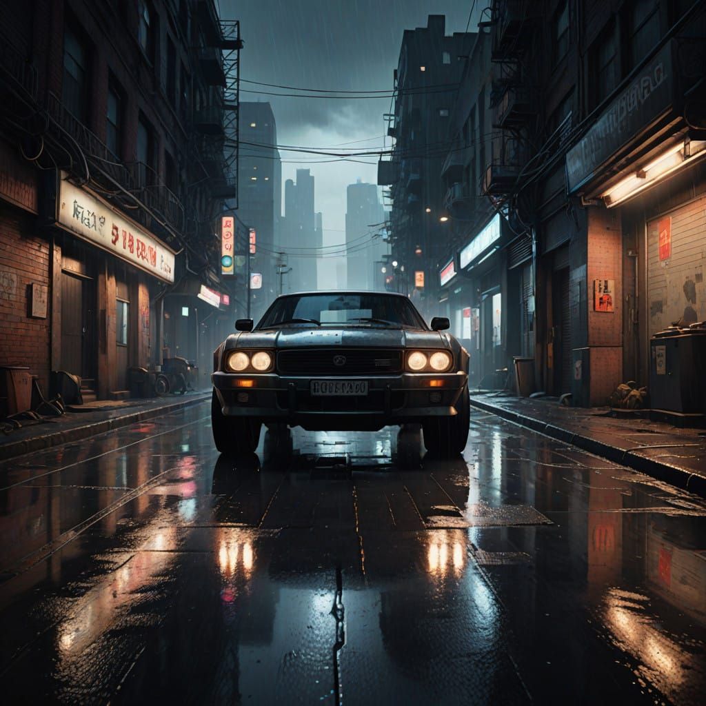 Gritty Sci-Fi Mech Rises from Urban Shadows