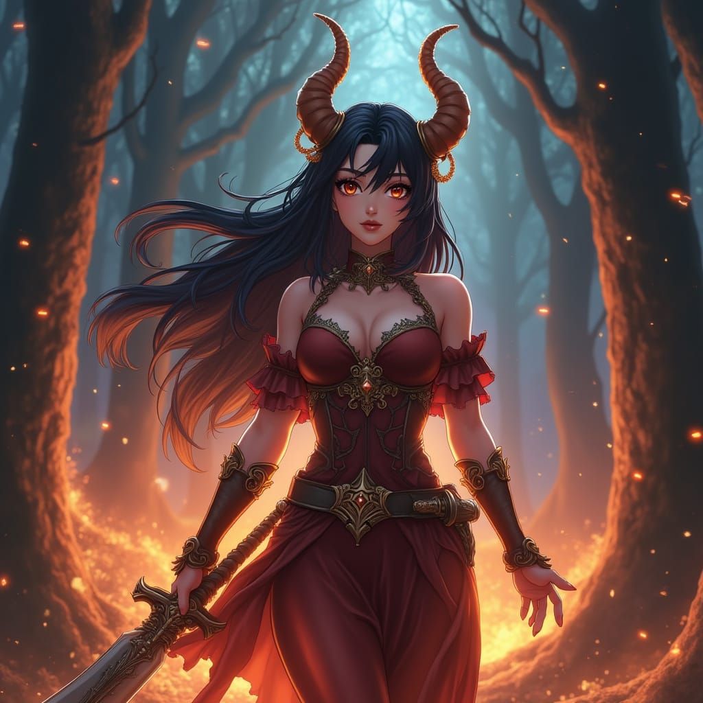 Mystical Aries Heroine Embodies Fiery Passion in 3D Anime Ar...