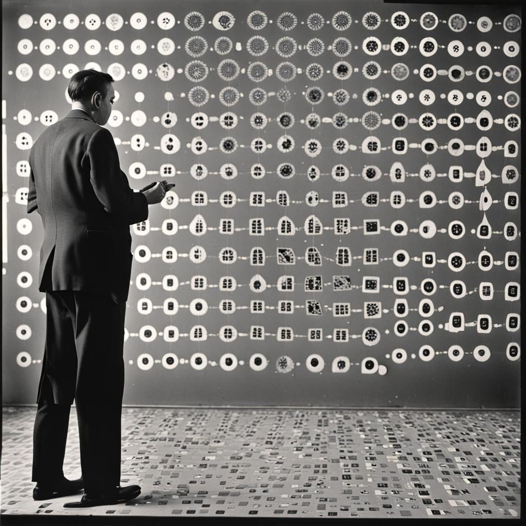 Stereoscopic Random Dot Image Pair Experiment