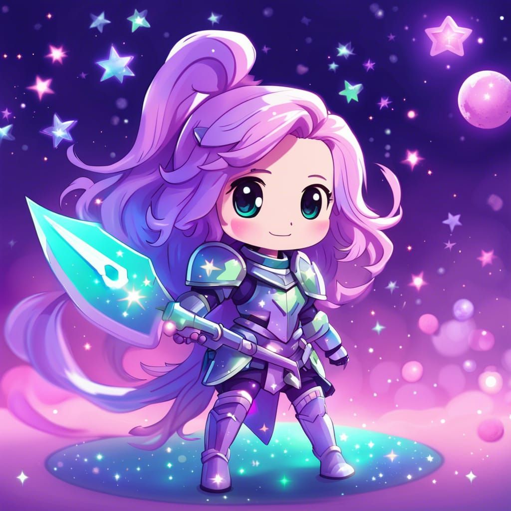 Cute cosmic Knight chibi