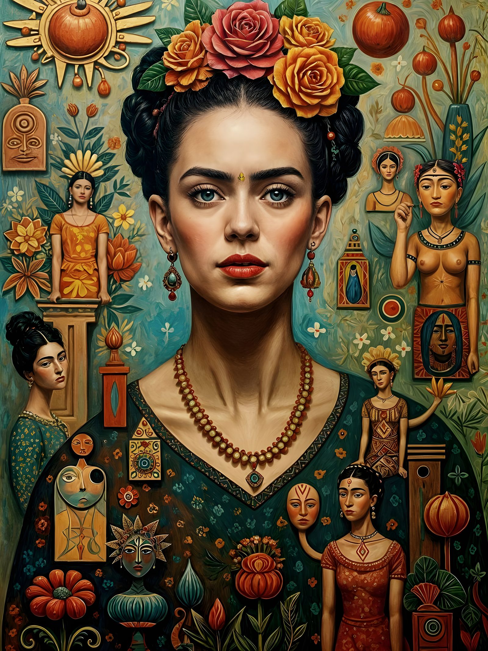 Cubist Portraits of Two Artistic Icons