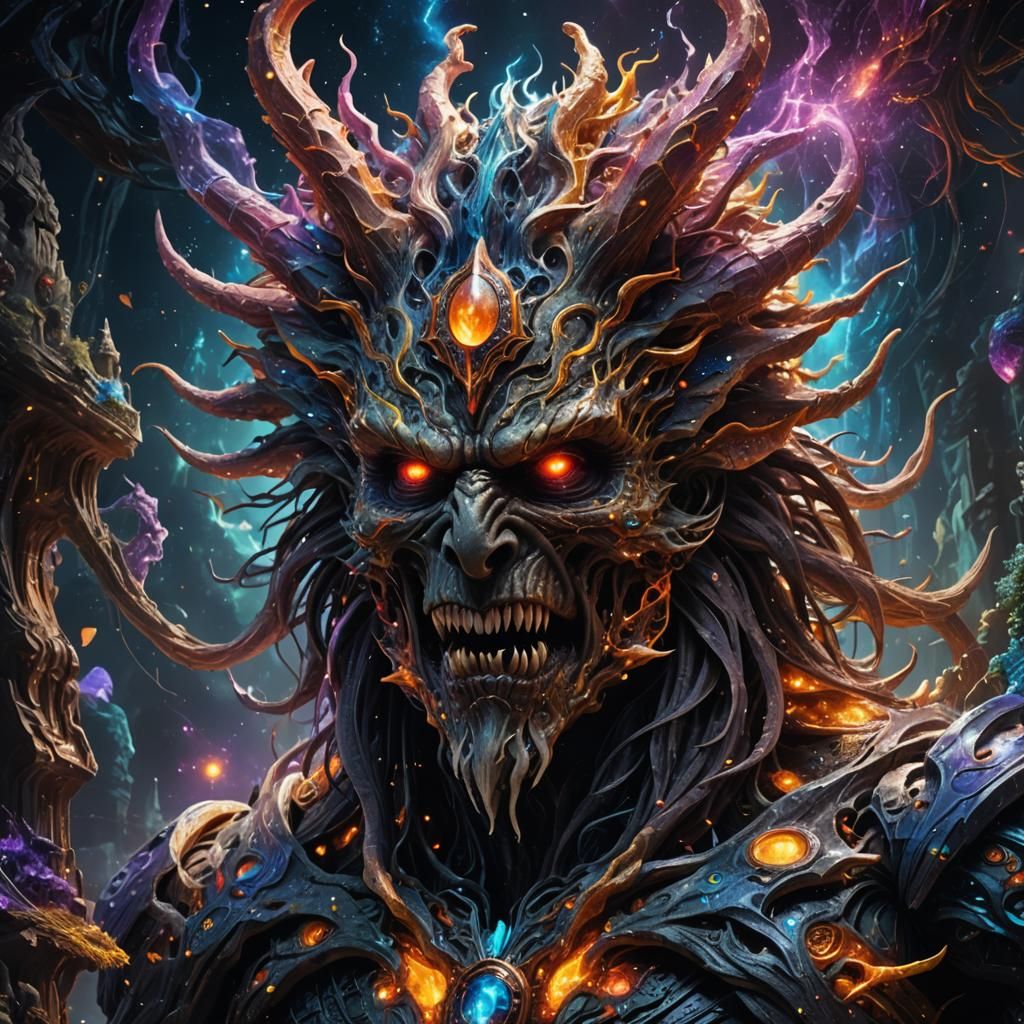 Mind-Bending Monster Beyond Imagination in Dark Fantasy Styl...