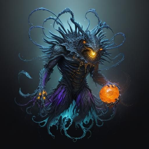 Bioluminescent Horror Creature Concept Art in Unreal Engine ...