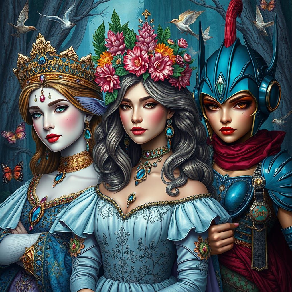 Three Princess Archetypes: Regal, Wild, Futuristic