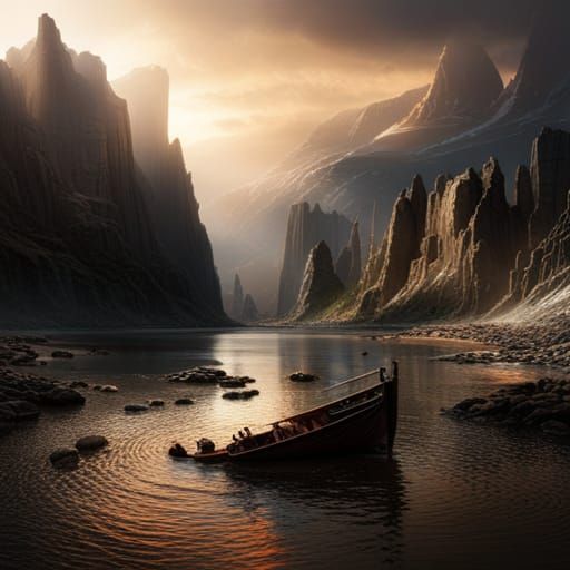 Dramatic Maximalist Digital Matte Painting