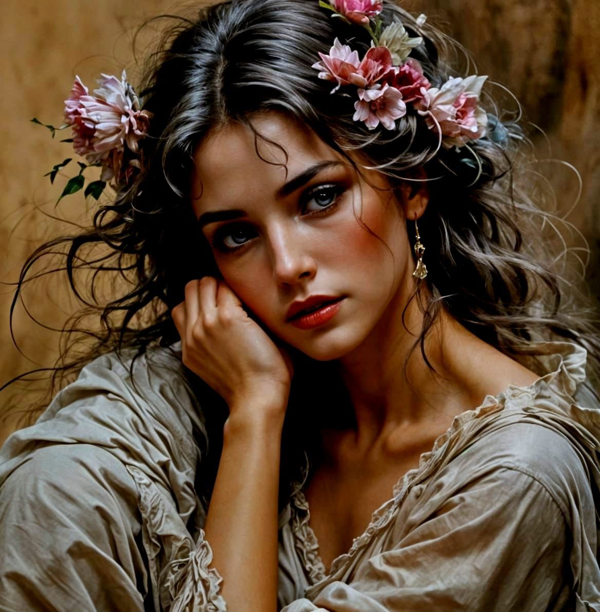 Passionate Woman in Fantasy Art Style