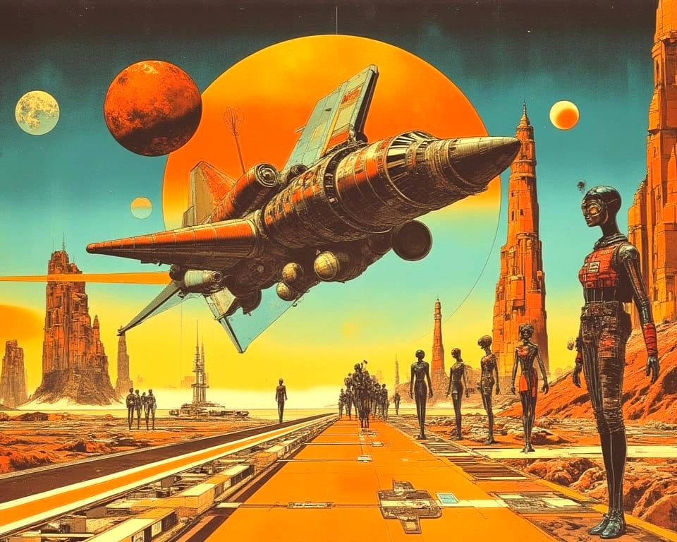 BOGOMIL'S SHUTTLE AT THE SPACEPORT RUNWAY