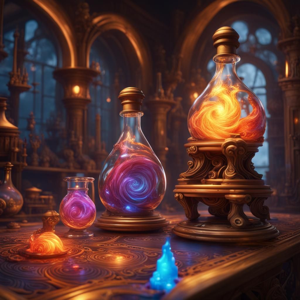 Gnome Illusionist Casting a Spell: Fantasy Art