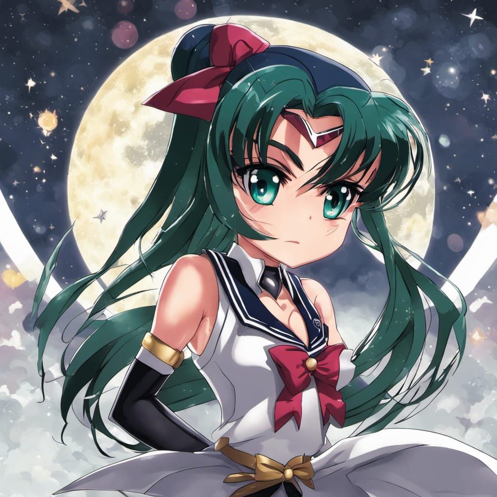 Chibi Sailor Pluto Anime Style