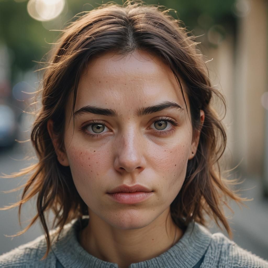 Attractive Woman Portrait in Soft Natural Light