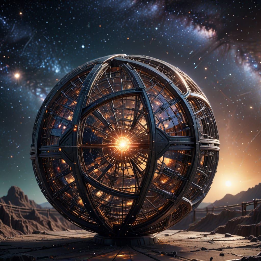 Unfinished Dyson Sphere Concept Art