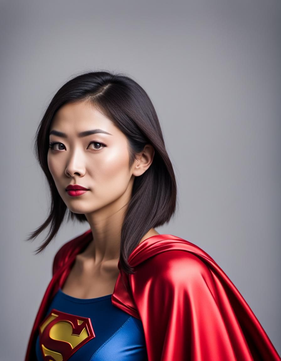 Supergirl Cosplay Portrait with Bokeh