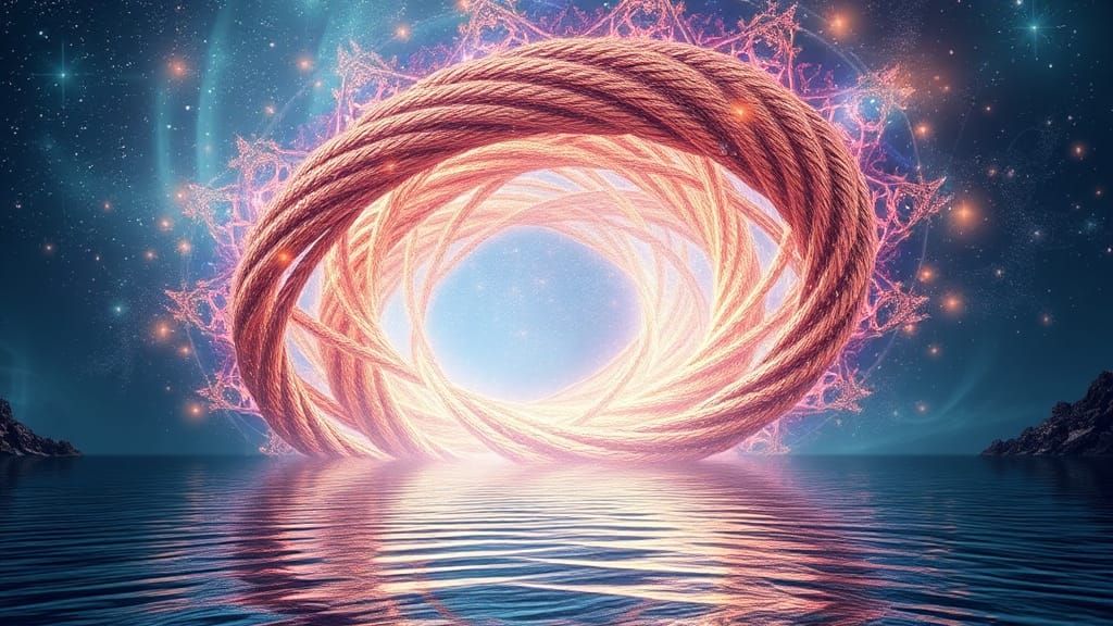 Kaleidoscopic Vortex of Rope Fibers and Steel Cables