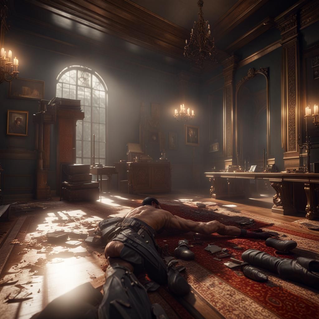 3D Game Cinematic Scene in 8K Resolution