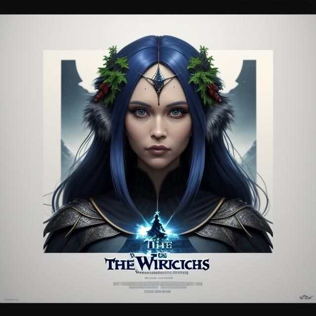 A giant framed movie poster promoting a movie called "The Wi...