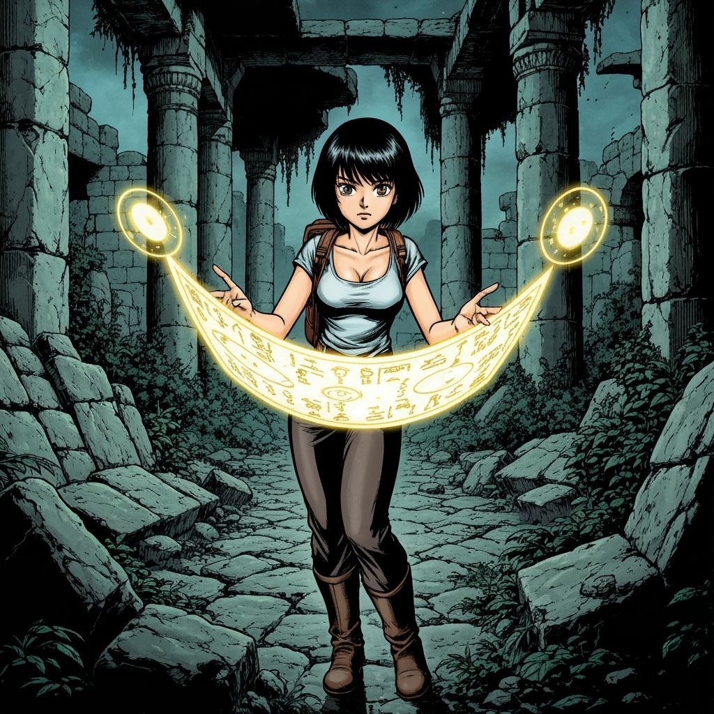 Explorer Deciphers Glowing Hieroglyphs in Ancient Ruins