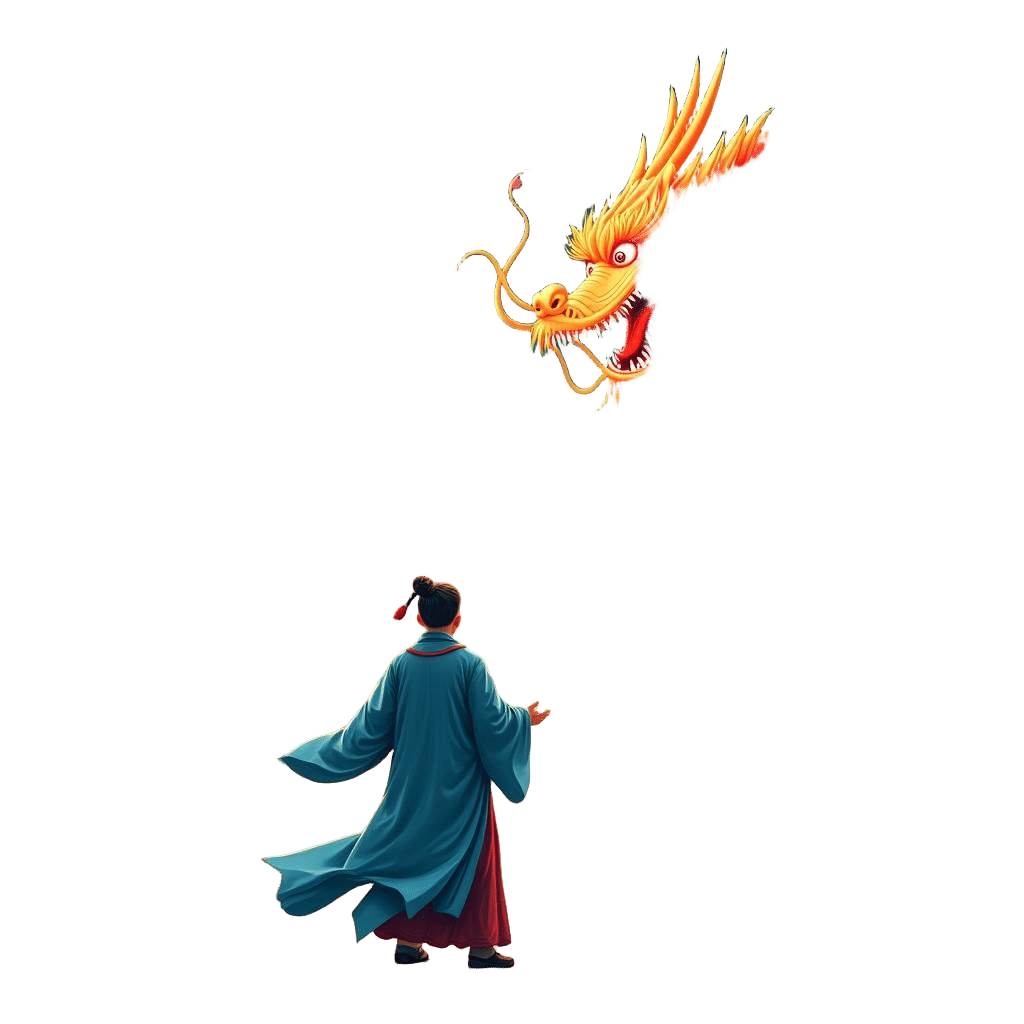 Chinese New Year Fireworks Display in Village