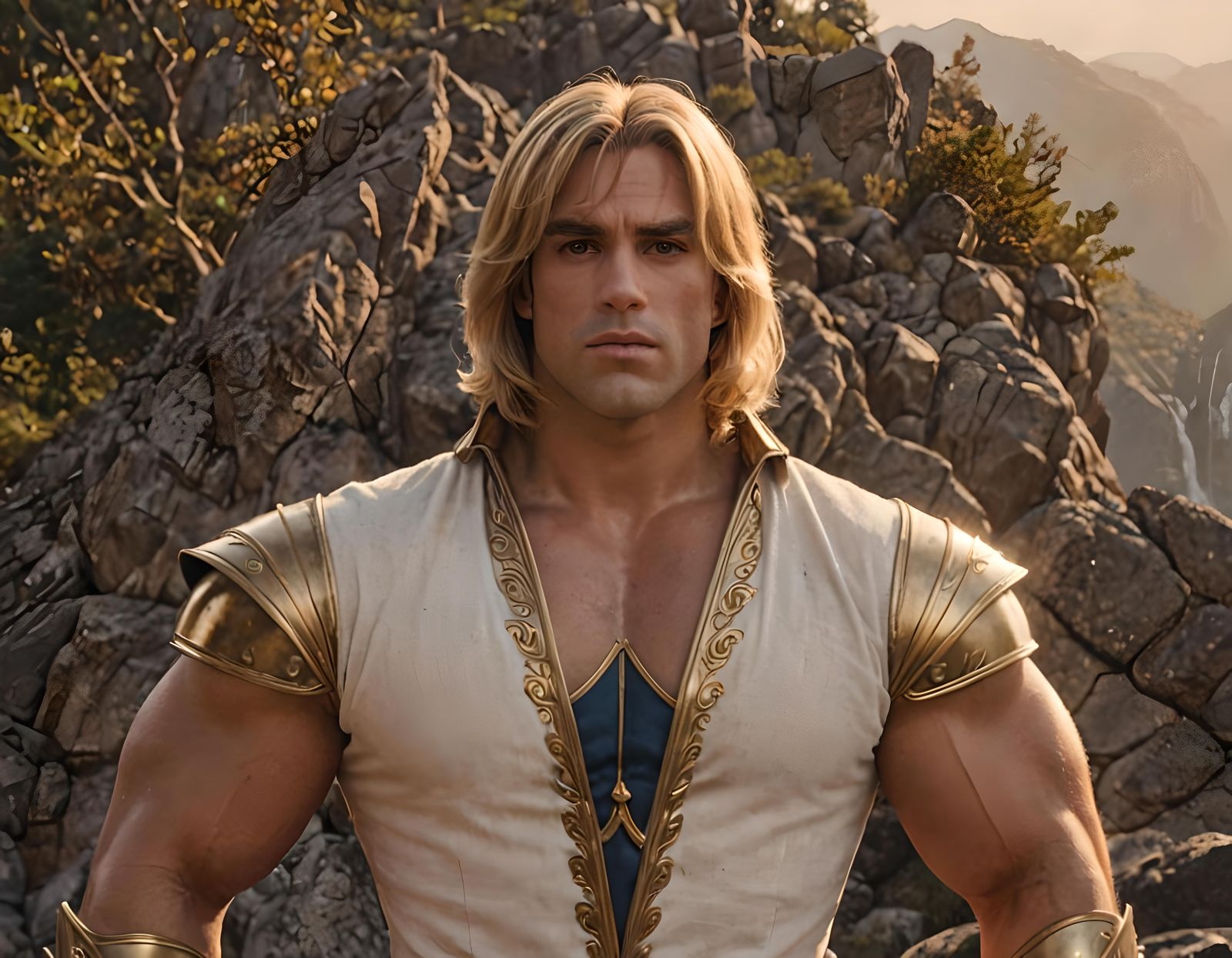 Photorealistic Prince Adam of Eternia