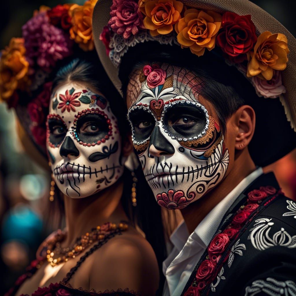 Flamenco Dancers Celebrate Dia de los Muertos