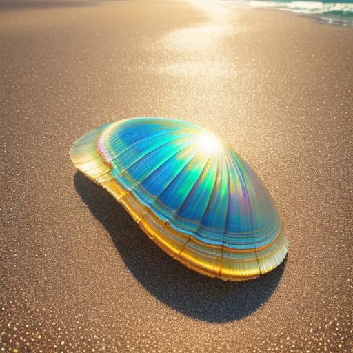 Macro Photo of Dead Clam on Beach