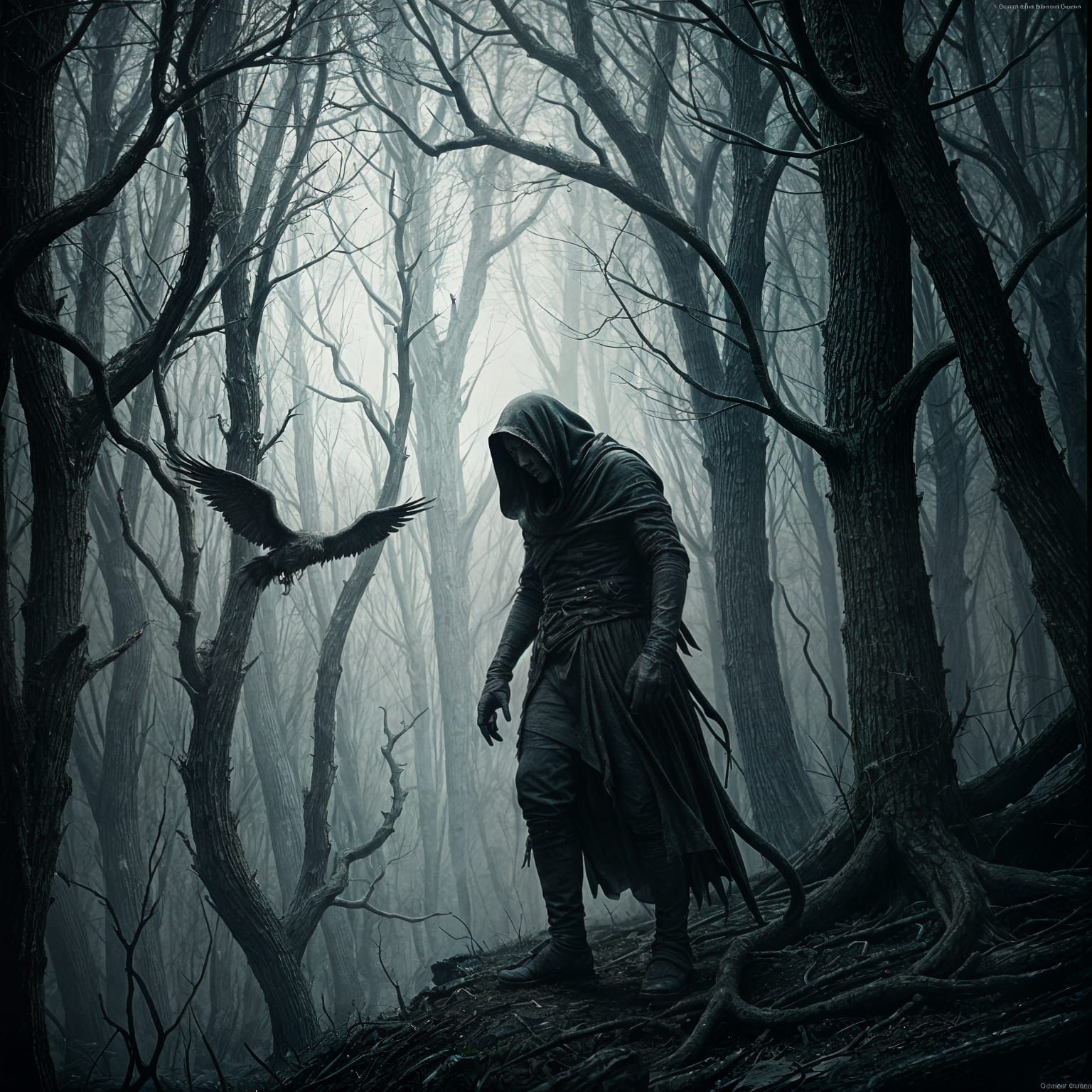 Horrifying Wendigo Watches its Prey